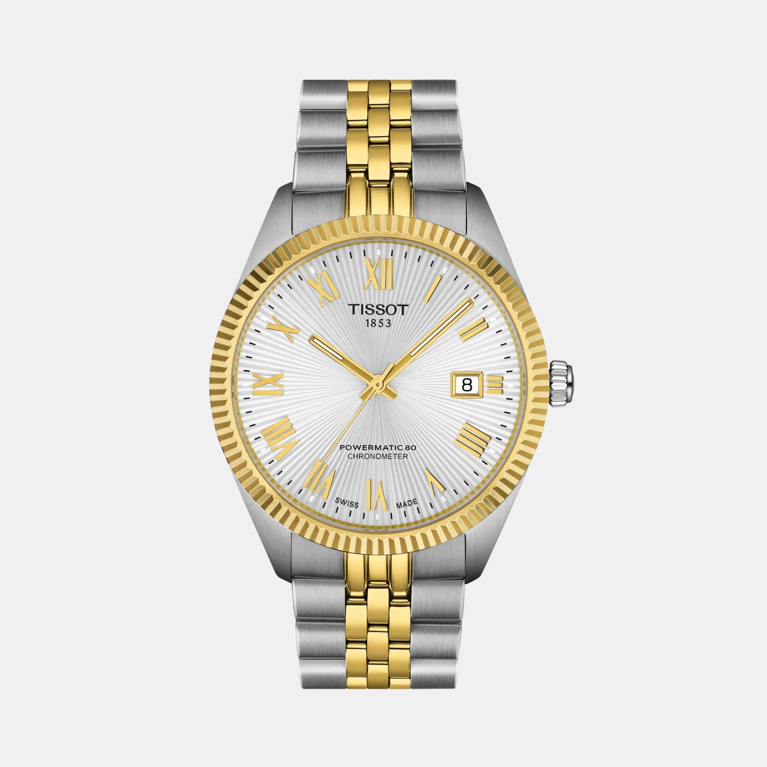 Ballade Powermatic 80 COSC Men Automatic Silver Dial Analog Stainless Steel Watch T1564082203300