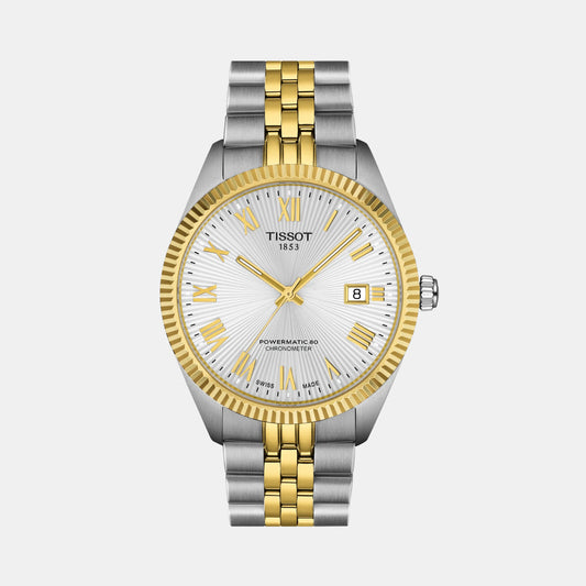 Ballade Powermatic 80 COSC Men Automatic Silver Dial Analog Stainless Steel Watch T1564082203300