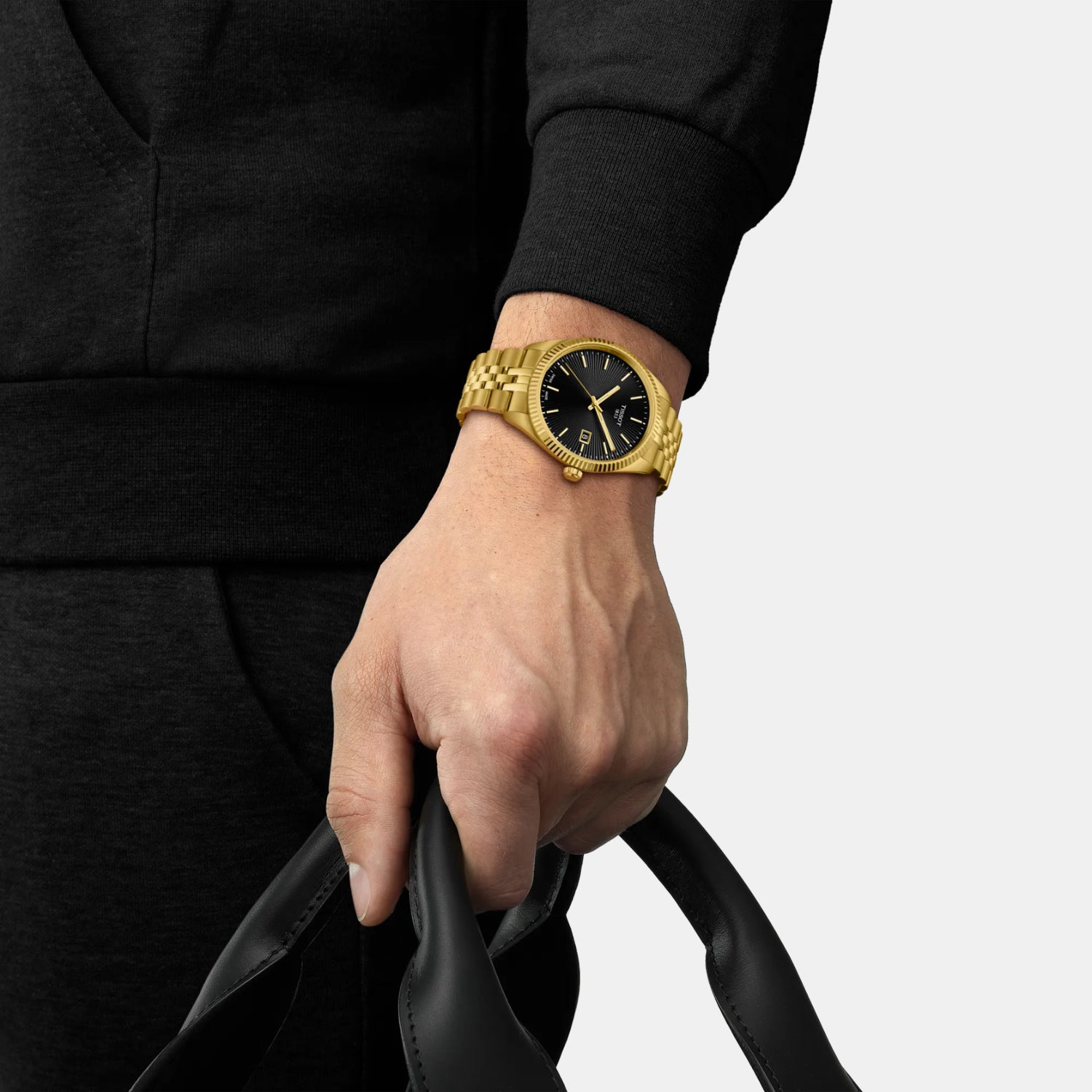 Tissot Classic Men Quartz Black Dial Analog Stainless Steel Watch