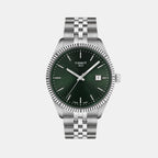 Ballade Men Quartz Green Dial Analog Stainless Steel Watch T1564101109100