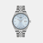 Ballade Men Quartz Blue Dial Analog Stainless Steel Watch T1564101135100