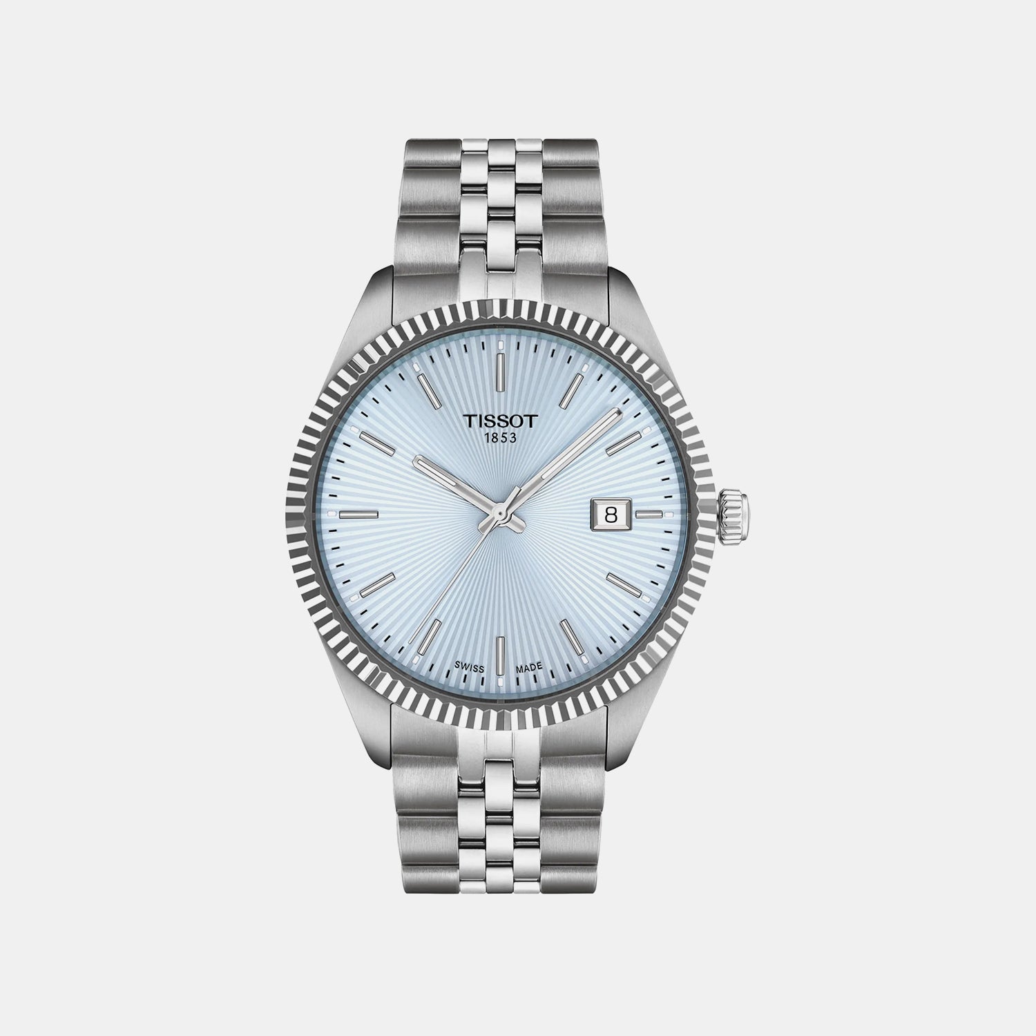 Ballade Men Quartz Blue Dial Analog Stainless Steel Watch T1564101135100