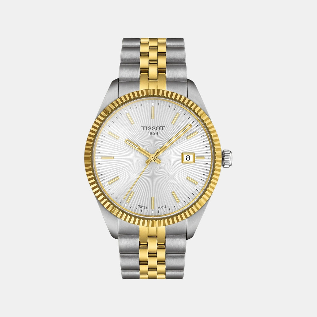 Ballade Men Quartz Silver Dial Analog Stainless Steel Watch T1564102203100