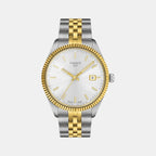 Ballade Men Quartz Silver Dial Analog Stainless Steel Watch T1564102203100