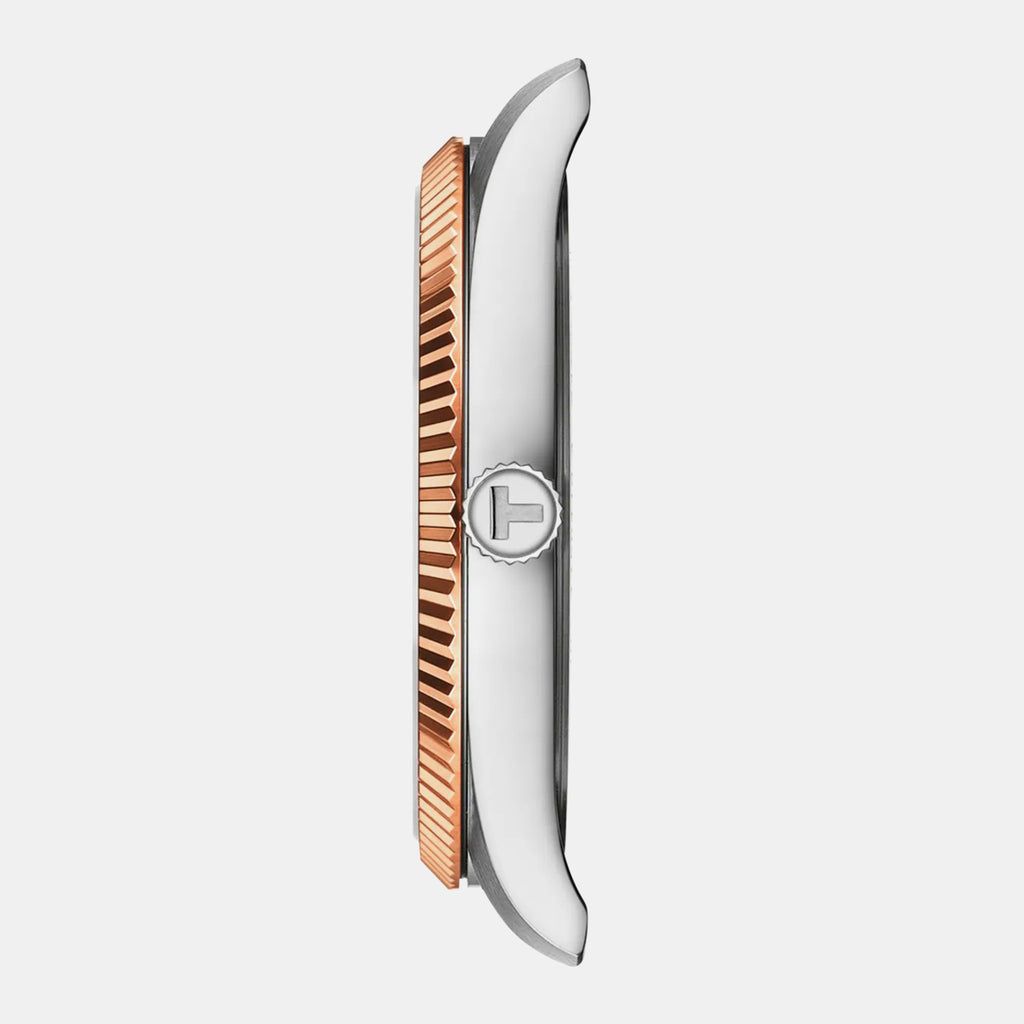 Ballade Men Quartz Brown Dial Analog Stainless Steel Watch T1564102229101