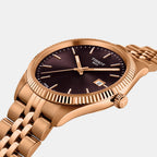 Ballade Men Quartz Brown Dial Analog Stainless Steel Watch T1564103337100