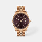 Ballade Men Quartz Brown Dial Analog Stainless Steel Watch T1564103337100