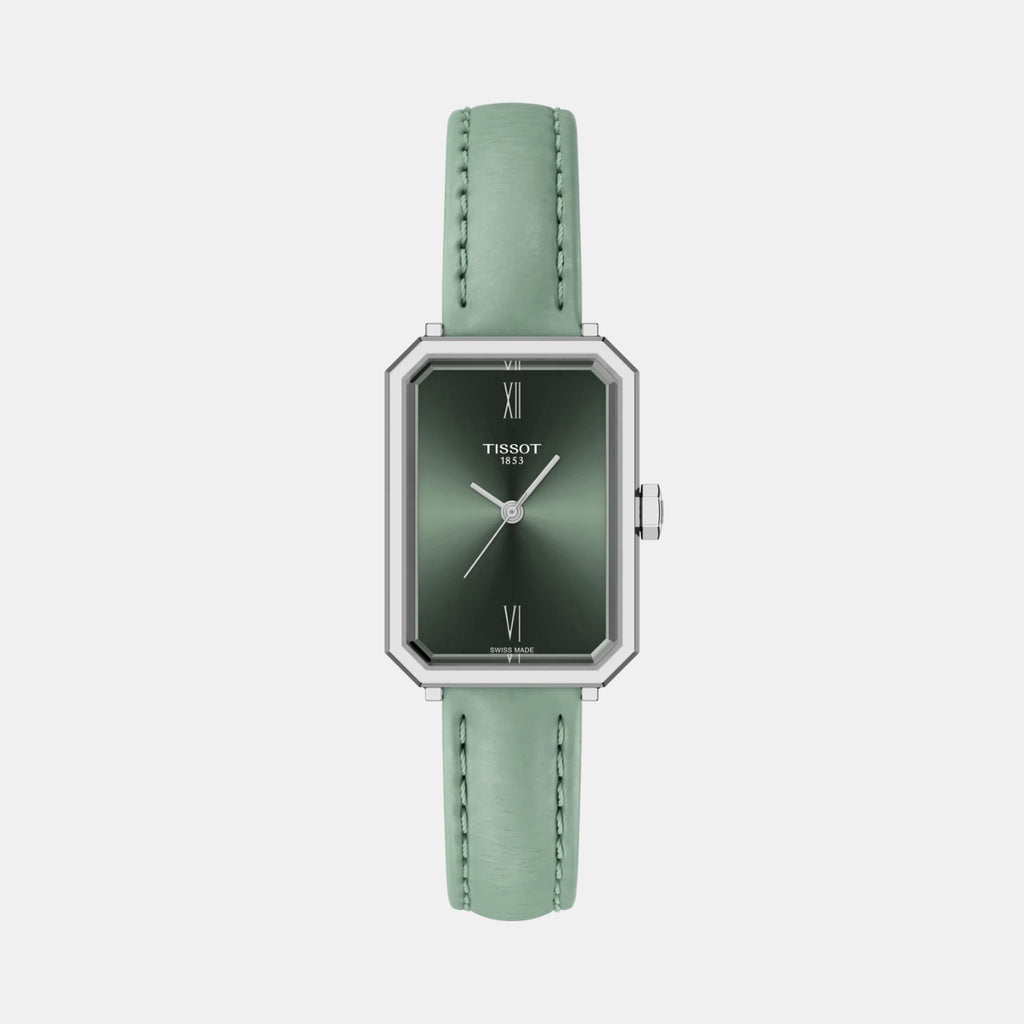SRV Women Quartz Green Dial Analog Leather Watch T1601101609300