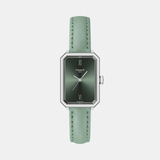 SRV Women Quartz Green Dial Analog Leather Watch T1601101609300