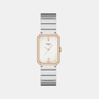 Women Quartz White Dial Analog Stainless Steel Watch T1601102111300