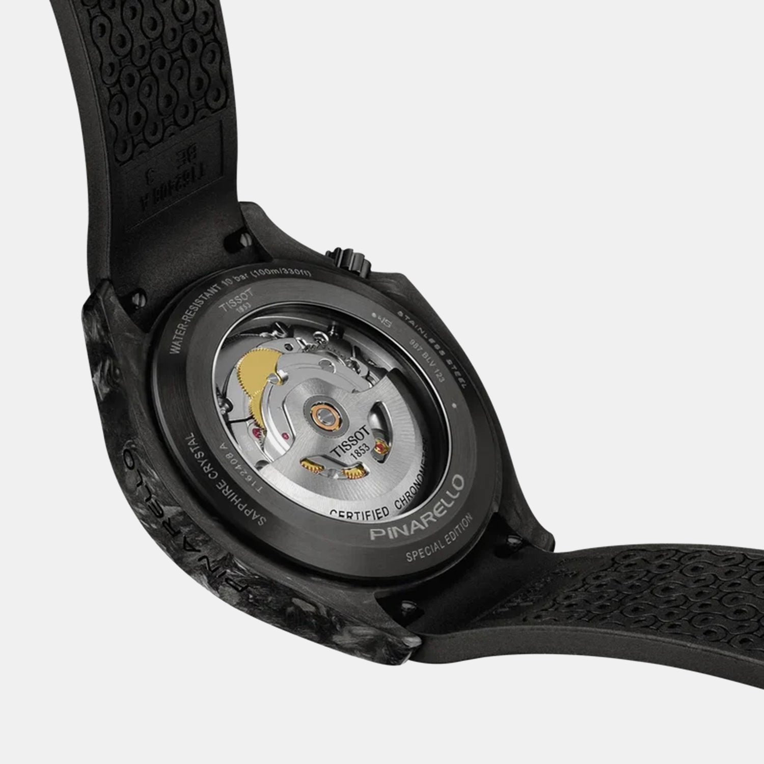Pinarello Men Automatic Grey Dial Analog Rubber Watch T1624089706100