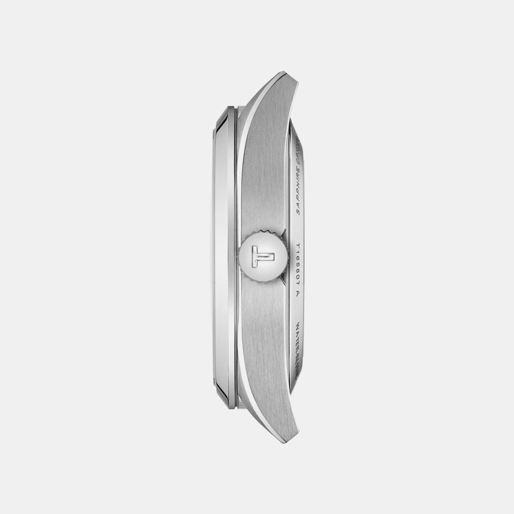 Gentleman 38mm Men Automatic Silver Dial Analog Stainless Steel Watch T1658071103100