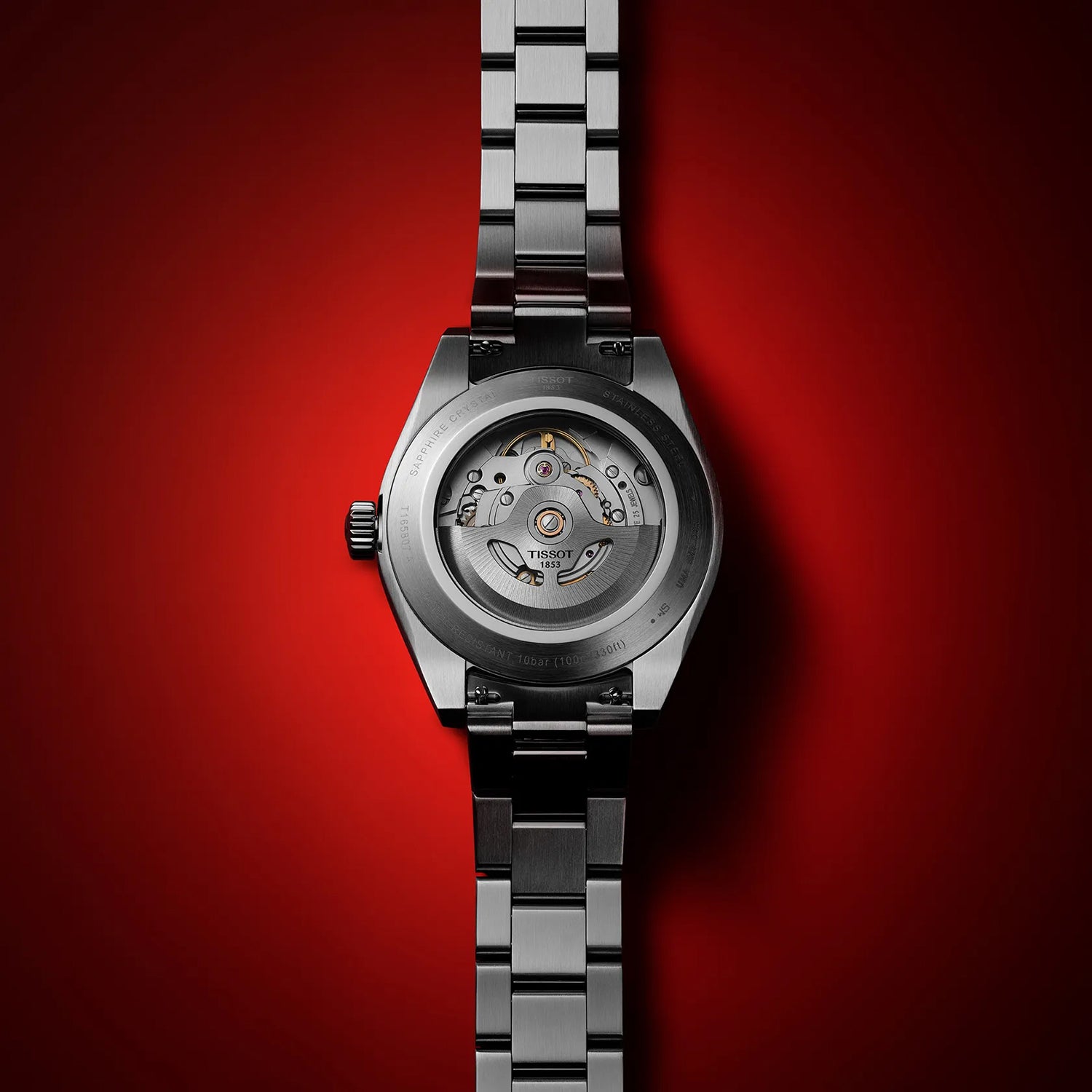 Gentleman Men Automatic Blue Dial Analog Stainless Steel Watch T1658071104100