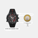 Men Quartz Black Dial Analog Silicone Watch T2N720UJ