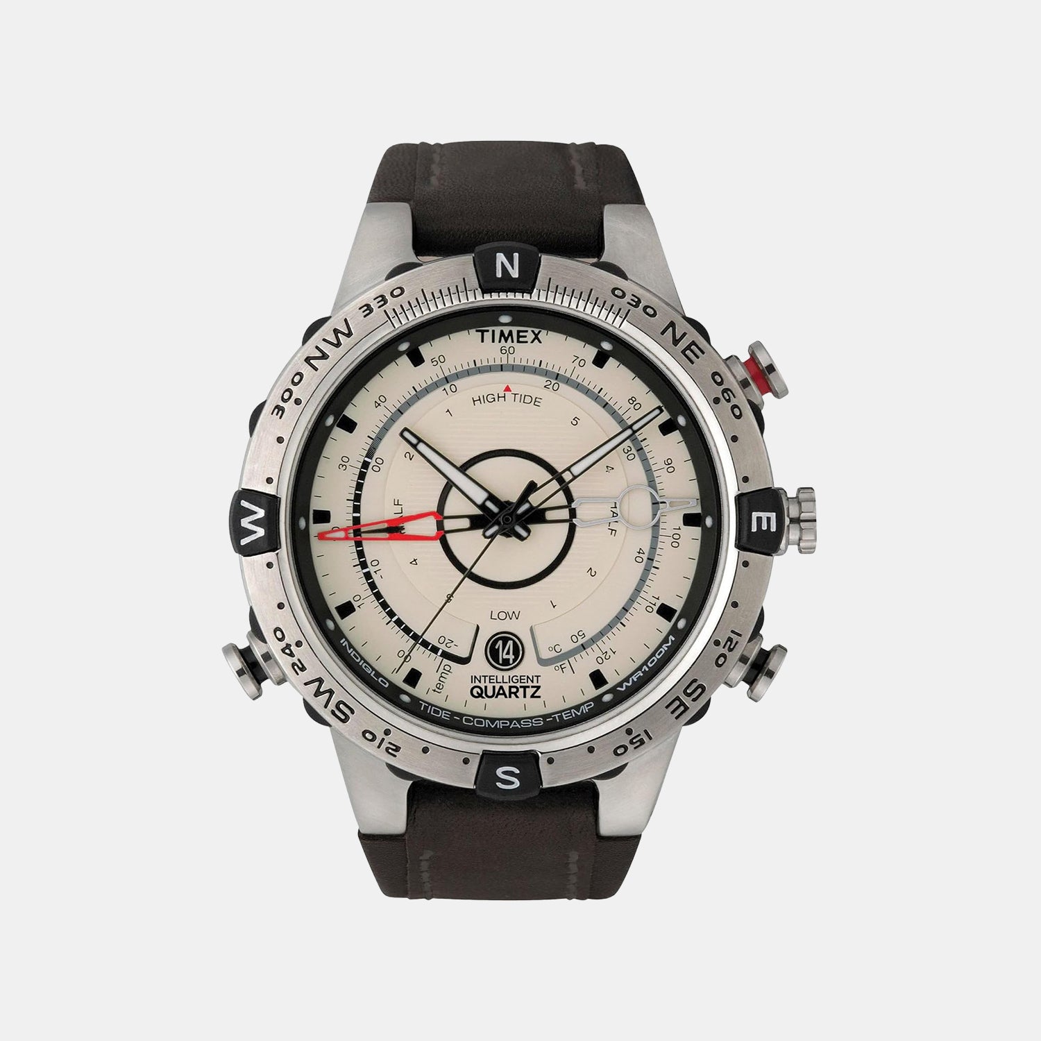 Men Quartz White Dial Analog Leather Watch T2N721UJ