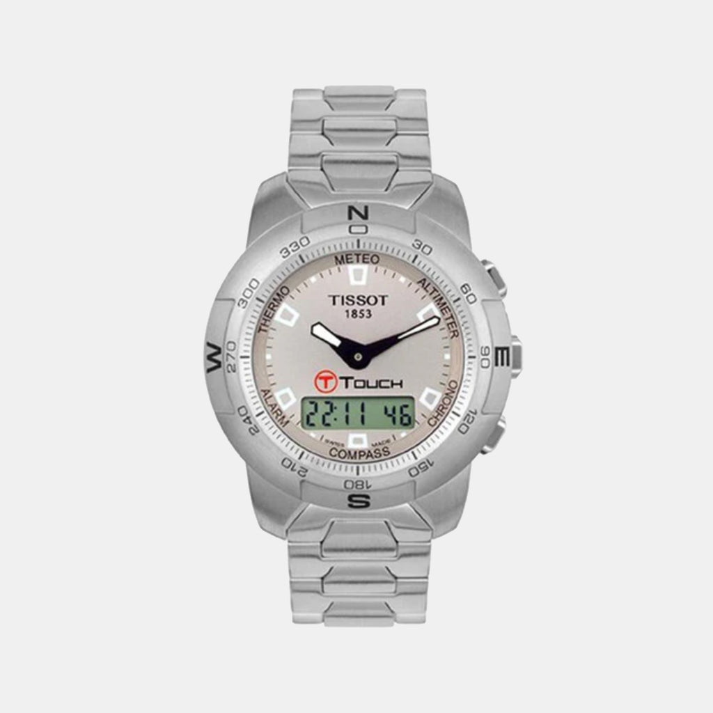 Tissot Round Silver Analog-Digital watch