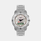 Tissot Round Silver Analog-Digital watch
