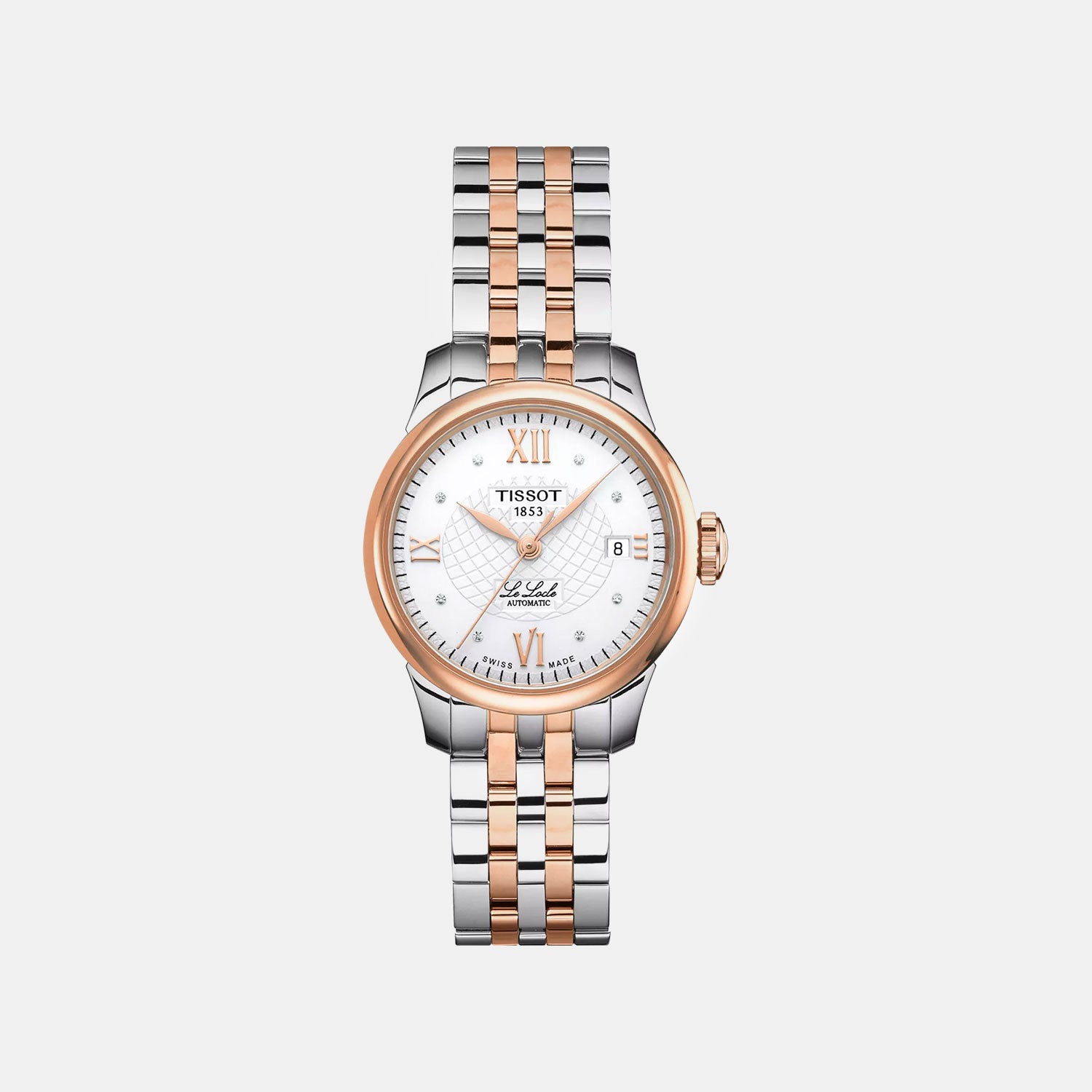 Le Locle Women Automatic Silver Dial Analog Stainless Steel Watch T41218316