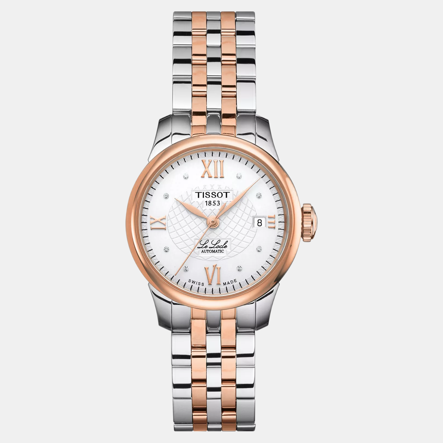 Le Locle Women Automatic Silver Dial Analog Stainless Steel Watch T41218316