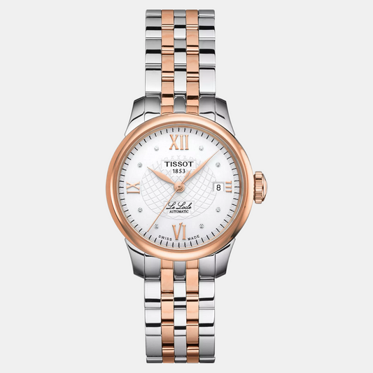 Le Locle Women Automatic Silver Dial Analog Stainless Steel Watch T41218316