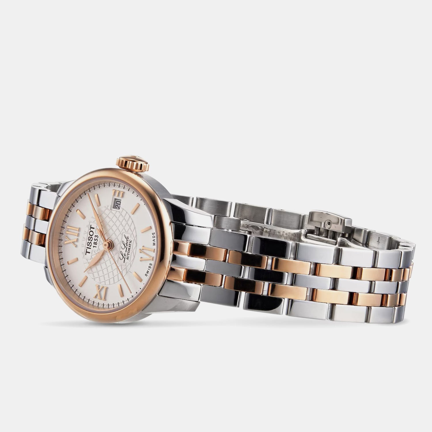 Le Locle Women Automatic Silver Dial Analog Stainless Steel Watch T41218333