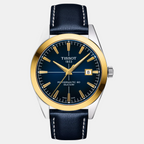 Gentleman Men Automatic Blue Dial Analog Leather Watch T9274074604101