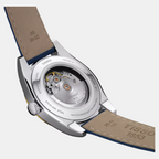 Gentleman Men Automatic Blue Dial Analog Leather Watch T9274074604101