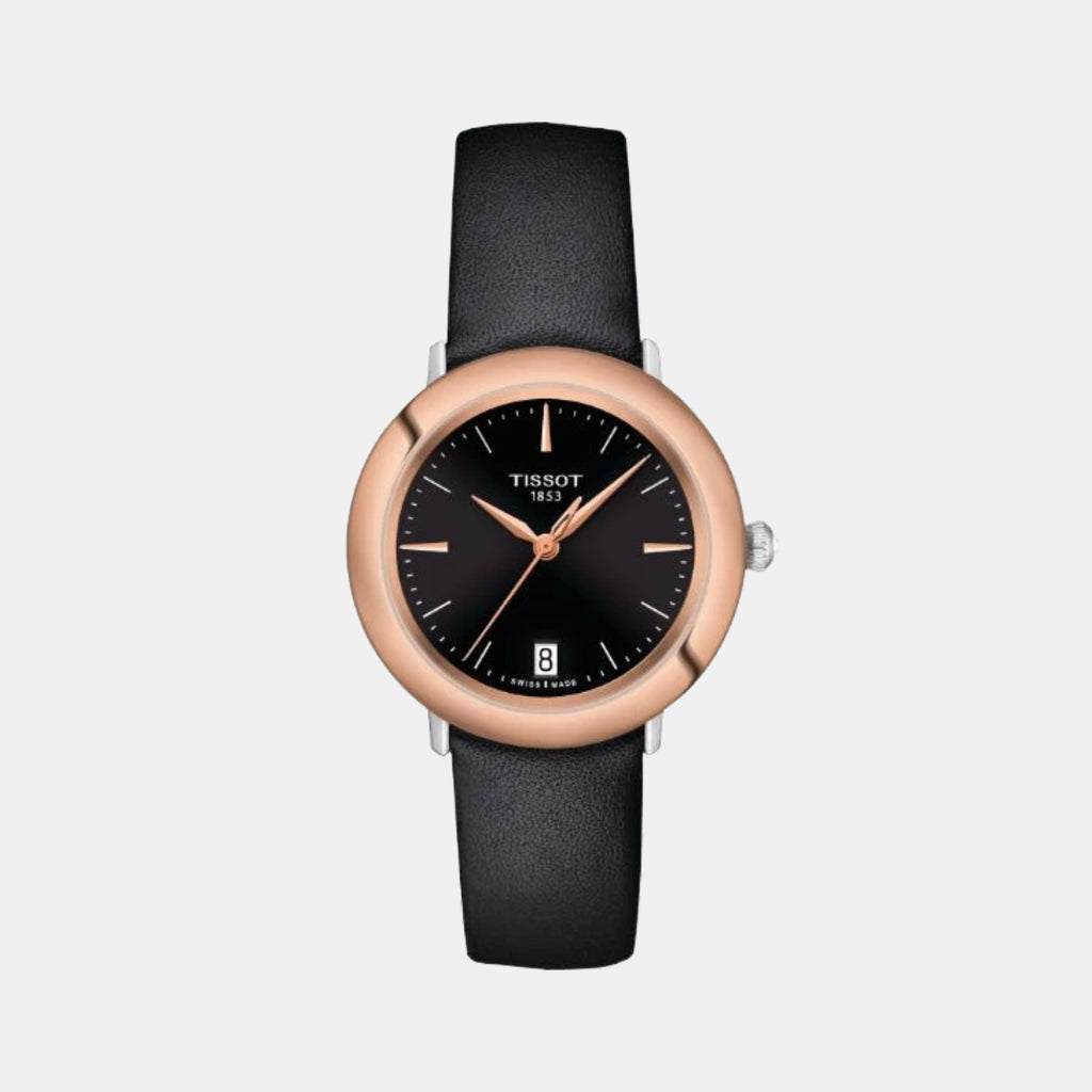 Glendora Women Quartz Black Dial Analog Leather Watch T9292104605100