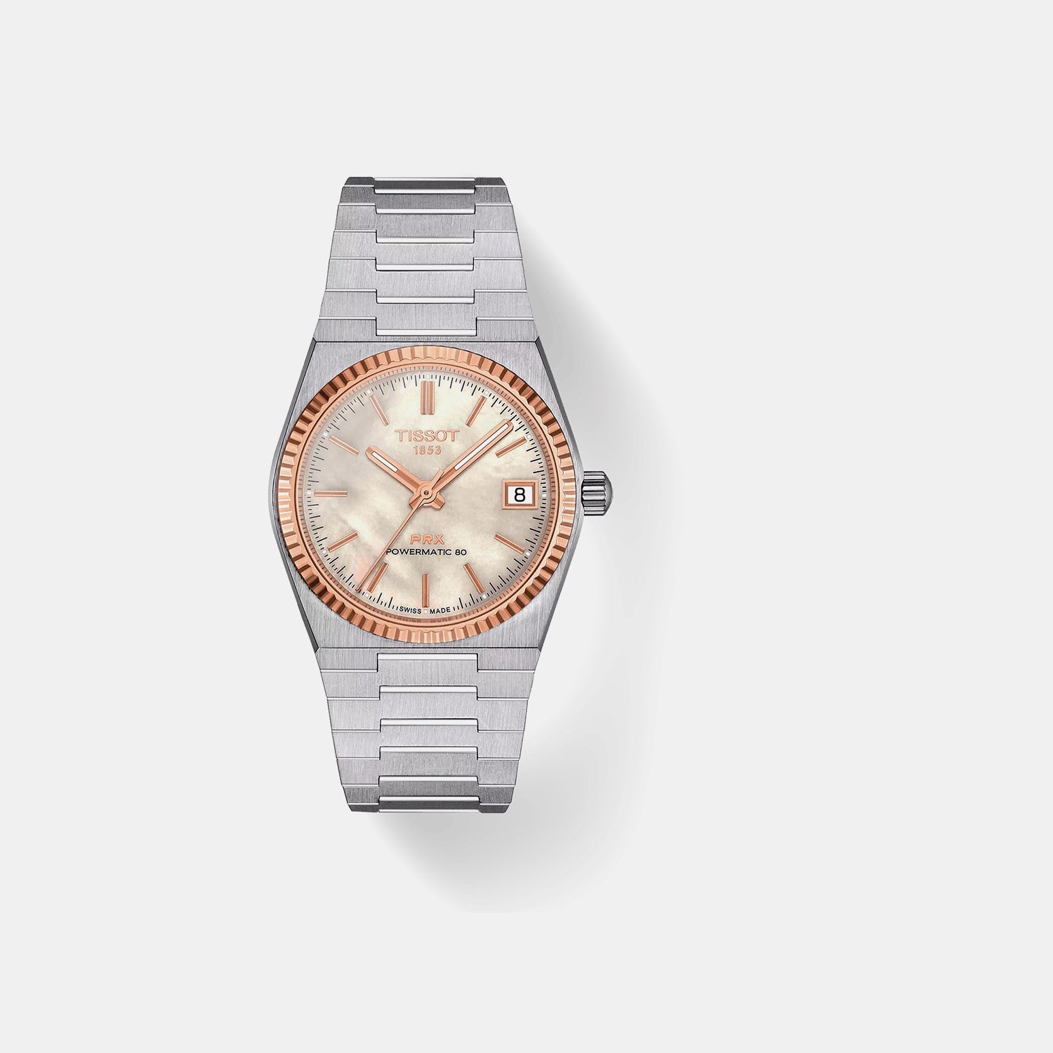 PRX Women Automatic White Mother Of Pearl Dial Analog Stainless Steel Watch T931.207.41.111.00