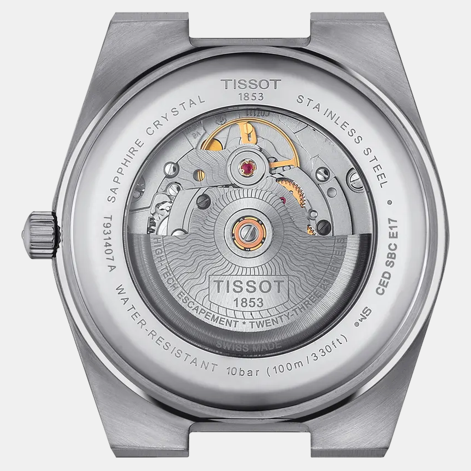 Prx Men Automatic Silver Dial Analog Stainless Steel Watch T9314074103100