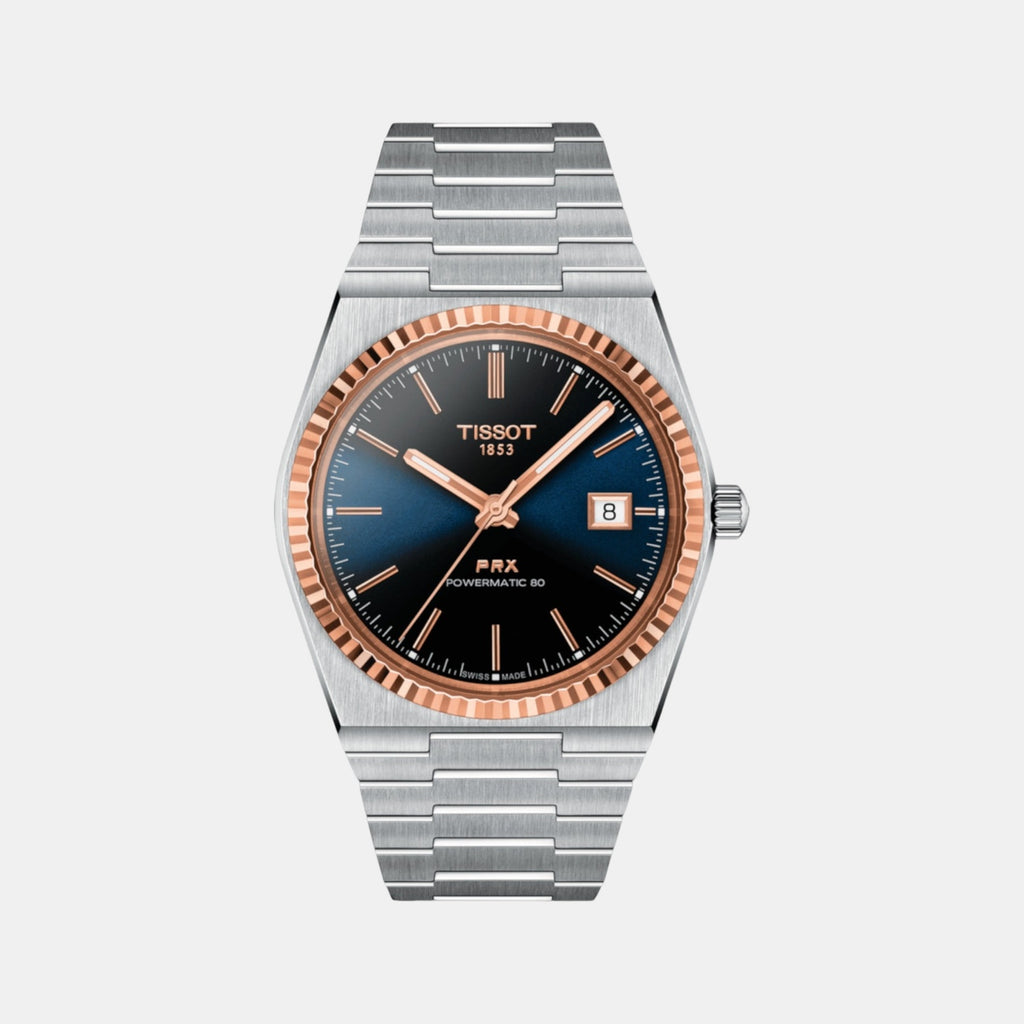 PRX Gold Men Automatic Graded Blue-Black Dial Analog Stainless Steel Watch T9314074104100