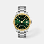 Men Automatic Green Dial Analog Stainless Steel Watch T9348074109100