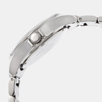 Fashion Women Quartz Blue Dial Analog Stainless Steel Watch TI000O40100