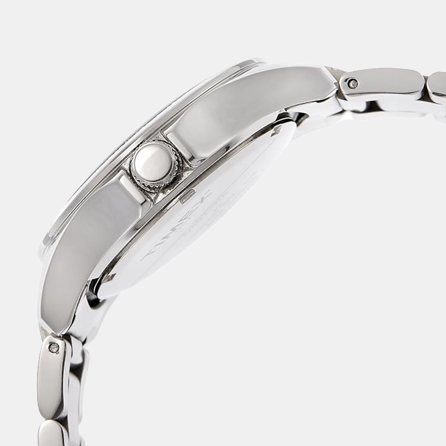 Fashion Women Quartz Blue Dial Analog Stainless Steel Watch TI000O40100