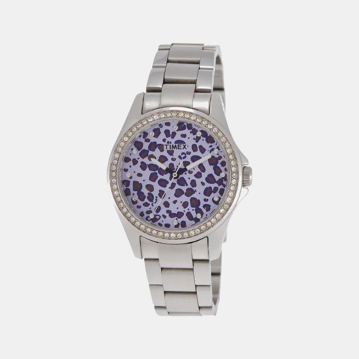 Fashion Women Quartz Blue Dial Analog Stainless Steel Watch TI000O40100