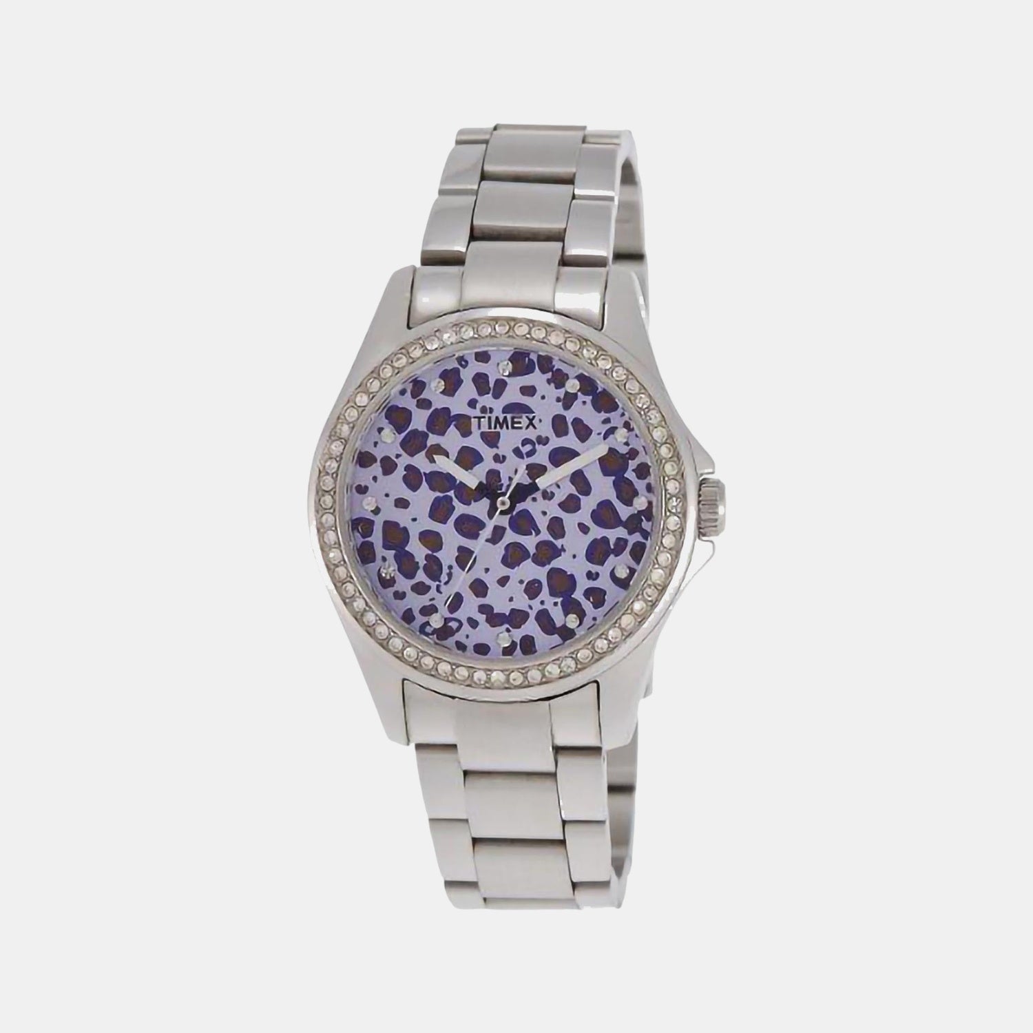 Fashion Women Quartz Blue Dial Analog Stainless Steel Watch TI000O40100