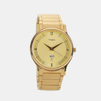 Trendline Men Quartz Gold Dial Analog Stainless Steel Watch TI000R421