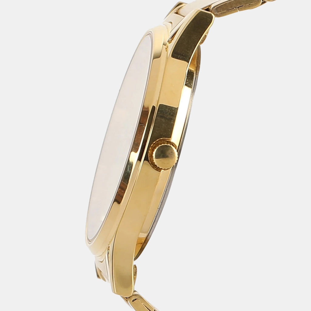 Trendline Men Quartz Gold Dial Analog Stainless Steel Watch TI000R421