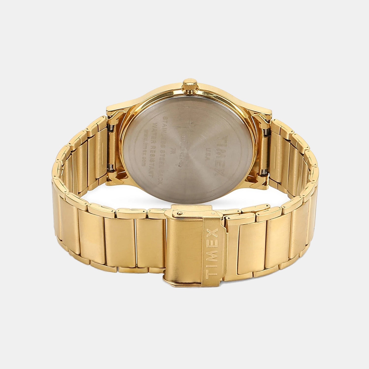 Trendline Men Quartz Gold Dial Analog Stainless Steel Watch TI000R421