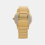 Trendline Men Quartz Gold Dial Analog Stainless Steel Watch TI000R421