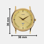 Trendline Men Quartz Gold Dial Analog Stainless Steel Watch TI000R421