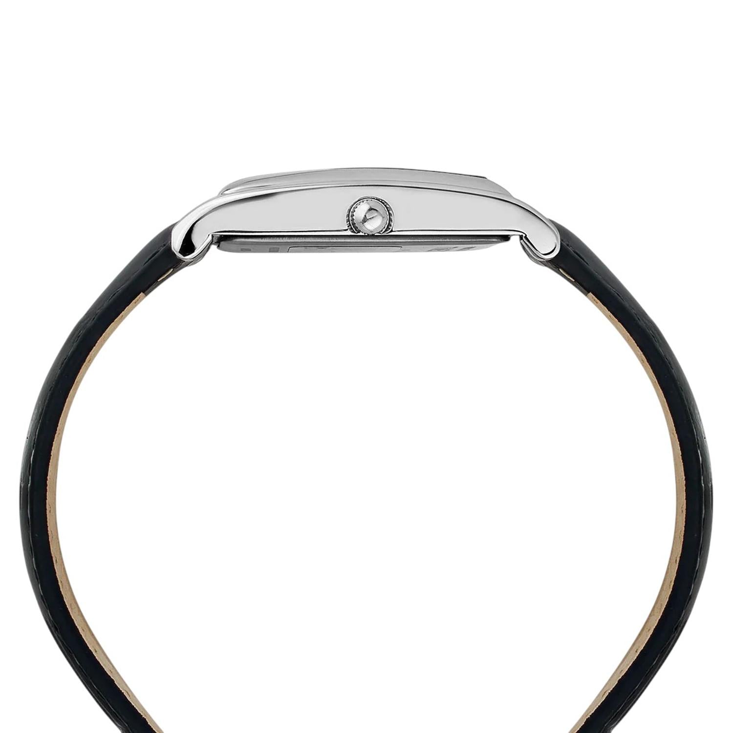 Fashion Men Quartz White Dial Analog Leather Watch TW000L522