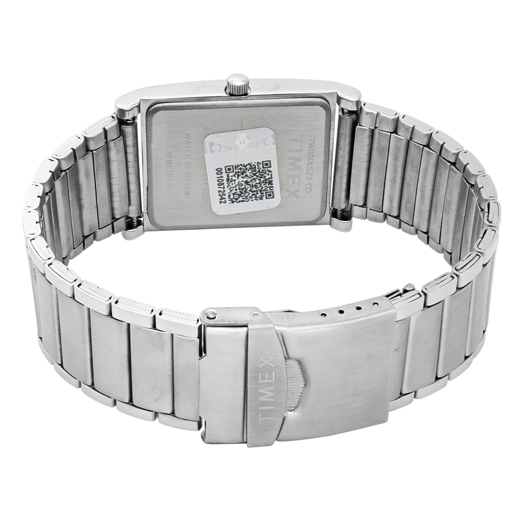 Fashion Men Quartz Blue Dial Analog Stainless Steel Watch TW000L523