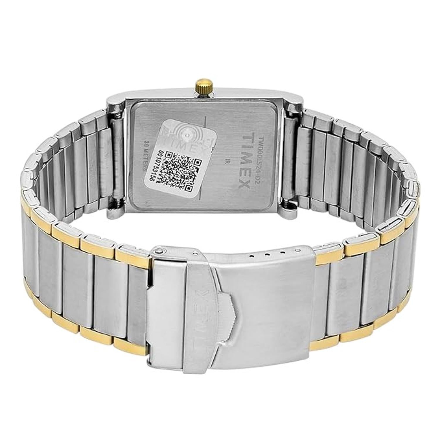 Fashion Men Quartz Green Dial Analog Stainless Steel Watch TW000L524