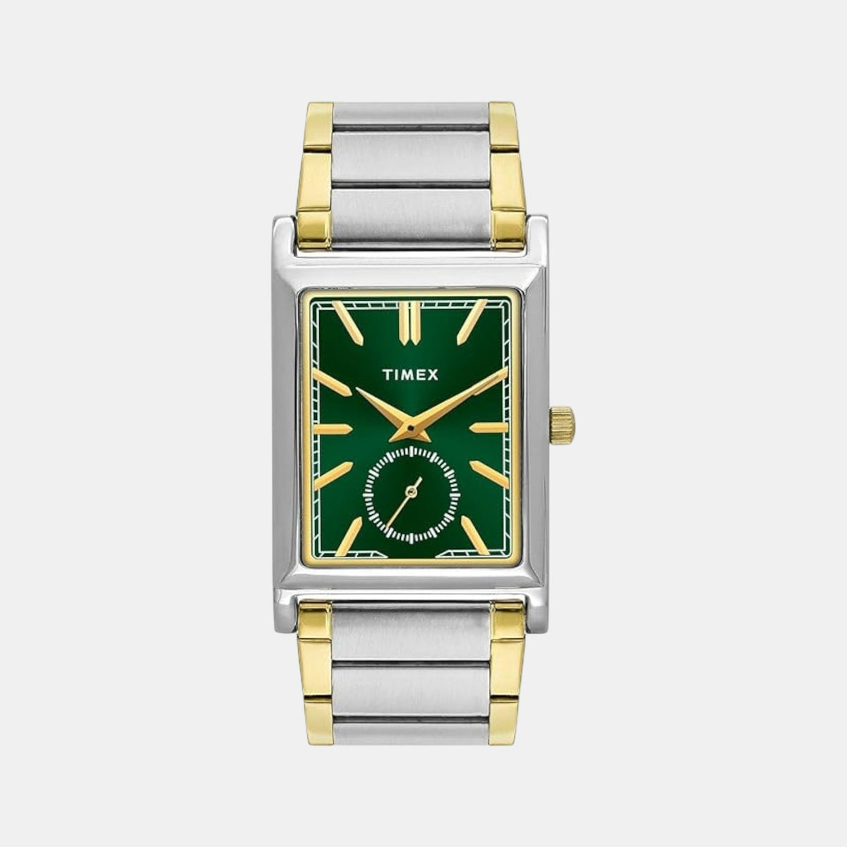Trendline Men Quartz Green Dial Analog Stainless Steel Watch TW000L524