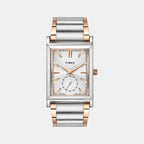 Fashion Men Quartz Silver Dial Analog Stainless Steel Watch TW000L525