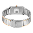 Fashion Men Quartz Silver Dial Analog Stainless Steel Watch TW000L525