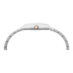 Fashion Men Quartz Silver Dial Analog Stainless Steel Watch TW000L525