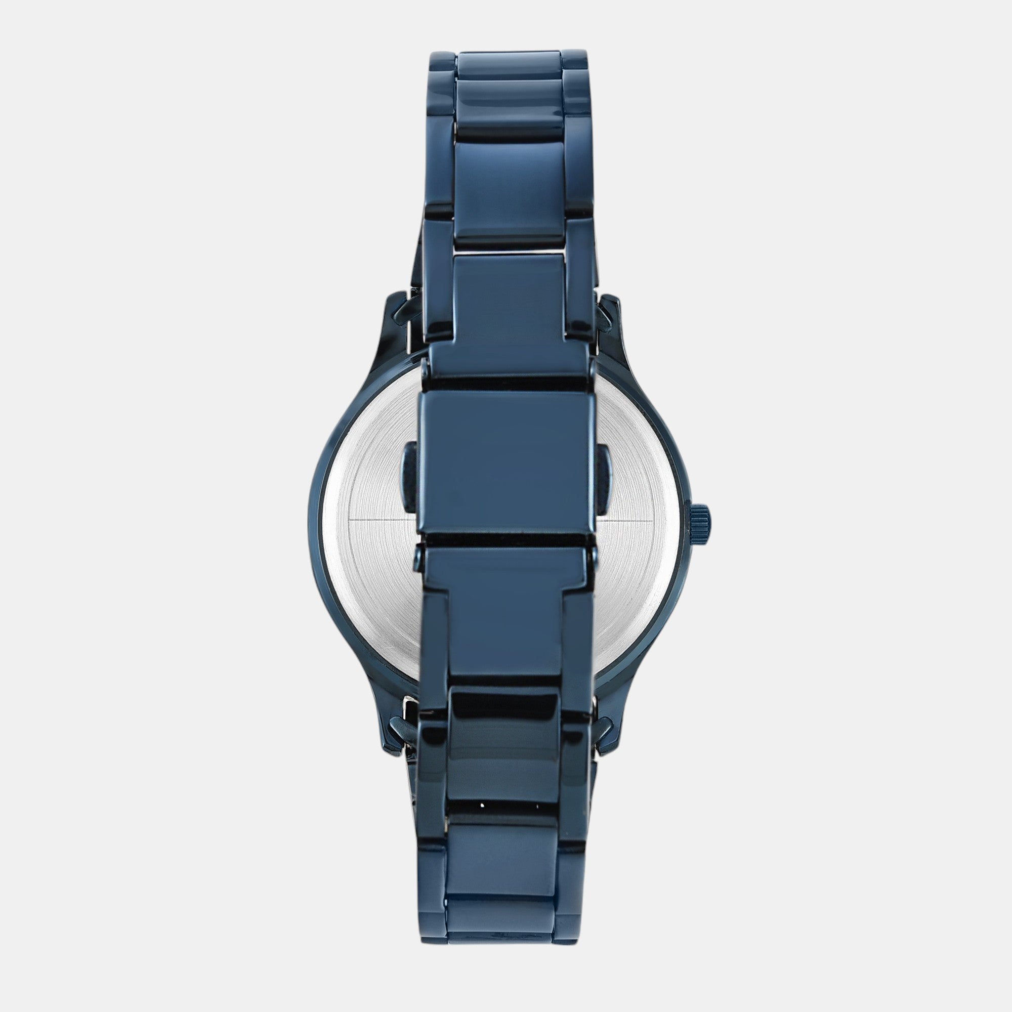 Fashion Women Quartz Blue Dial Multi-Function Stainless Steel Watch TW000Q819