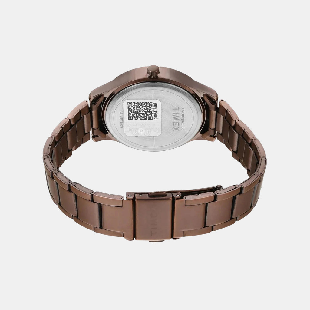 Trendline Women Quartz Brown Dial Multi-Function Stainless Steel Watch TW000Q820